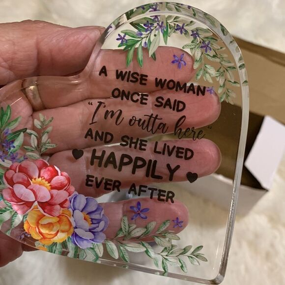 Ladies retirement gift wine/drink cup with stainless straw & brush & heart decor - Picture 8 of 10